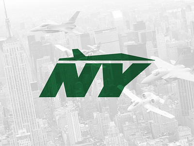 NY Jets concept football logo new york nfl