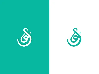S + Ampersand ampersand characters flowing logo monogram s type