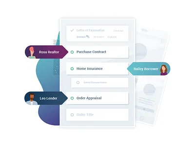 Collaboration: Blend product illustration blend digital mortgage fintech illustration product san francisco