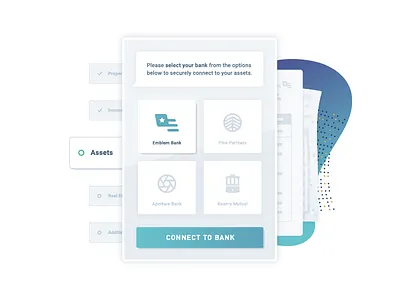 Borrower: Blend product illustration blend digital mortgage fintech illustration product san francisco