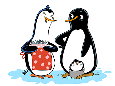 Little Penguins family