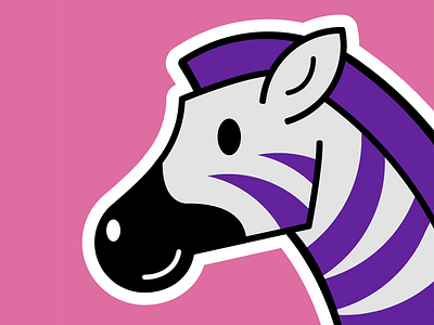 Happy Purple Zebra childrens illustration cute illustration illustrator pink purple vector zebra