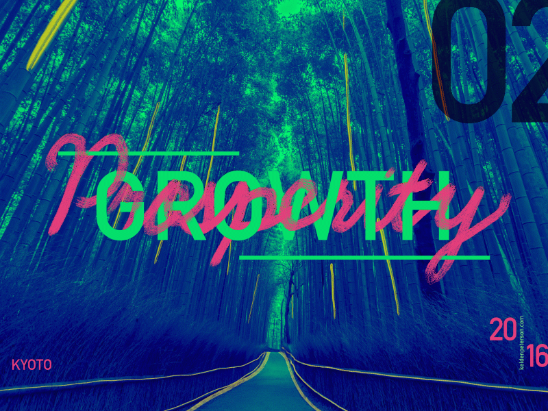 02 Kyoto Bamboo animation cel animation design duotone experimental japan kyoto photographic design photography travel travel photography typography