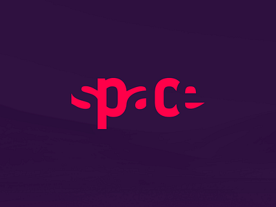 Space brand clean icon logo mark negative planet simple smart space