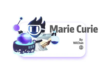 Marie Curie illustration
