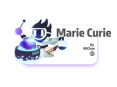 Marie Curie illustration