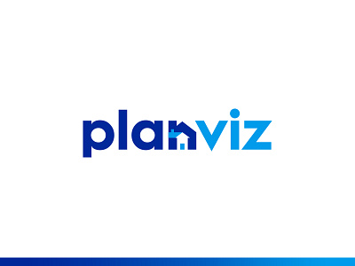 PlanViz - Real Estate Logo architecture design graphics home house inspiaration logo minimal negative space real estate subtle