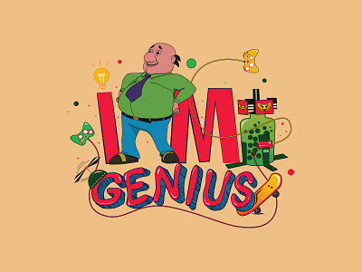 Genius graphic design graphic elements