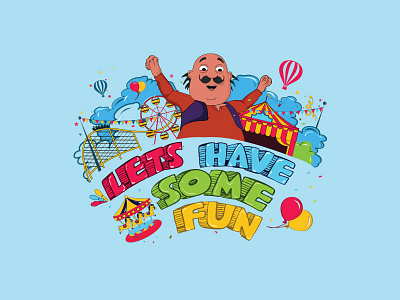 Lets Party graphic design graphic elements