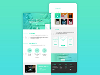 Mo-Design Design Agency Landing Page agency design landing page ui web website