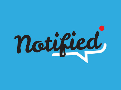 Notified Logo branding design logo notified web