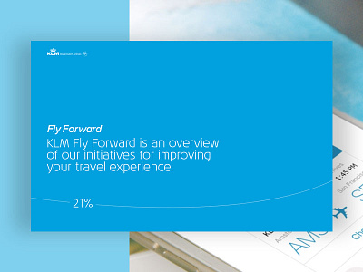 Digital Design to Klm - Fly Forward design digital interface ui ux