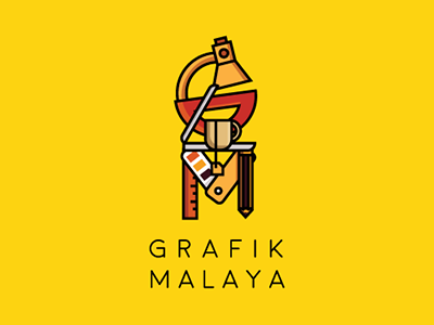 Grafik Malaya identity logo