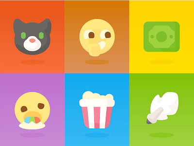 Icon / Emoji for OnionMath Communication (2D) app cute flat game icon lovely mono onionmath