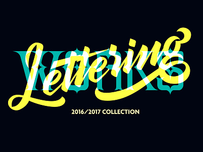 Lettering Works 2018 brand collection handmade illustration lettering letters logo new