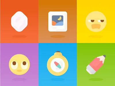 Icon / Emoji for OnionMath Communication (2D) app cute flat game icon lovely mono onionmath