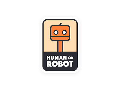 Robot Logo badge branding character concept flat icon logo robot vector