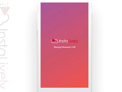 Instalively - Onboarding animation instalively live streaming app onboarding principle prototype
