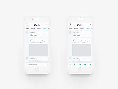 Chat on an application for a industry machine application channel chat digital industry likes machine mobile startup zeich