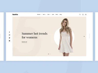 Fashion web hero ecomerce eshop fashion ui uidesign ux webdesign