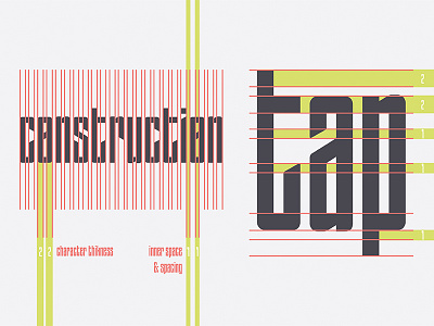 Gestalt - Construction construction design font gestalt graphic typeface typo typography