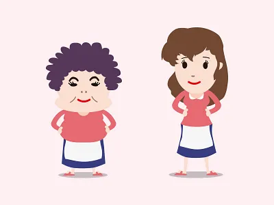 Japanese Mama illustration japan