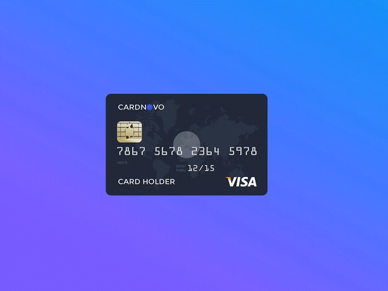 Master Card Animation animation card credit debit experience illustration interface marketing master ui user visa