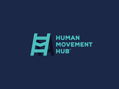 Ladder hub human improvement ladder logo progress stair