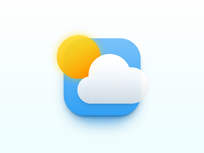 What is the weather now? DailyUi 005/100 adobexd app appdesign appicon apple dailyui design icon ui uidesign ux uxdesign