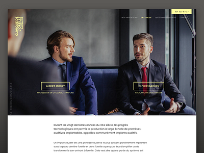 Clinique Oreille – profile page page profile responsive web website