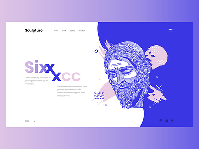 Sculpture design jesus six ui ux wave web