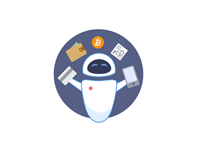 Eve bitcoin card cash checkout e commerce eve exchange illustration payment pixar qr