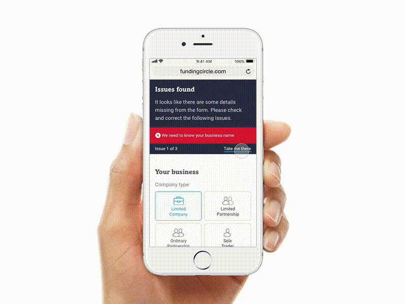 Sticky form validation message prototype prototype usability ux validation web forms