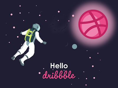 Dribbble illustration space