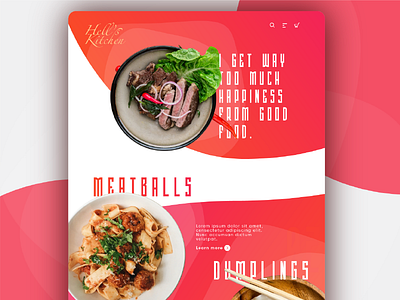 Daily UI #01 daily ui food landing page sketch app ui ux user interface web design