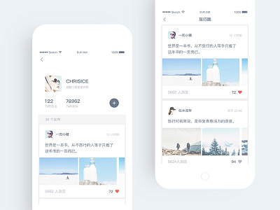 Travel interface ui