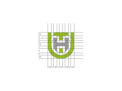 UTH brand branding company construction graphic design idea logo minimal monogram simple typography