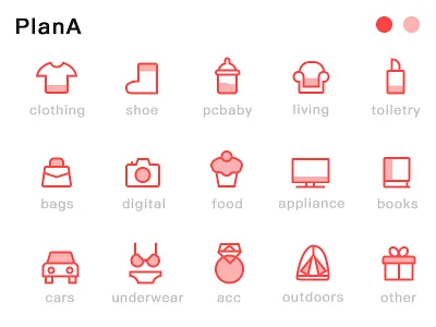 icon design planA icon ui