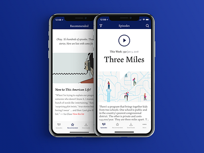 This American Life iOS app design ios podcast radio this american life
