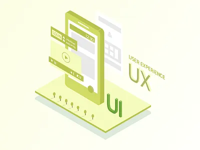 Isometric UX/UI Design isometric mobile design uxui design