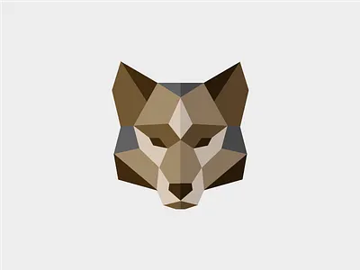 Mexican Wolf animal geometric icon mascot mexican vector wolf