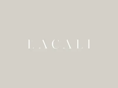 Lacali branding clean logo minimal
