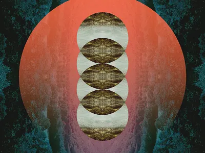 Landmind. abstract geometric nature psychedelic texture