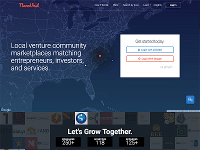 NanoVest Home Page crowdfunding home page investing venture capital