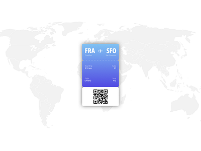 Boarding Pass boarding map mobile pass qr world