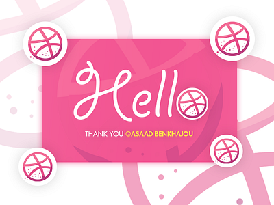 Hello Dribbble creative design dribbble dribbble player hello hello dribbble invitation players shots