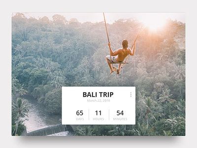 Countdown Timer 014 bali countdown timer daily ui daily ui 014 dailyui dailyui014 timer travel ui