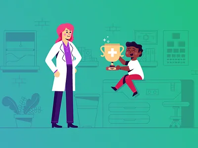 Trophy for a Doctor doctor office patient physician sick trophy