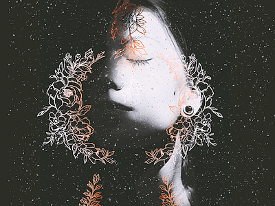 Tour Graphics for THROUGH THE STONE flower illustration gig poster omaha overlays tout graphics