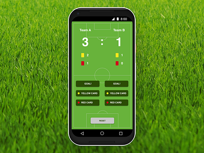 Football Counter android app counter football interface sport ui ux